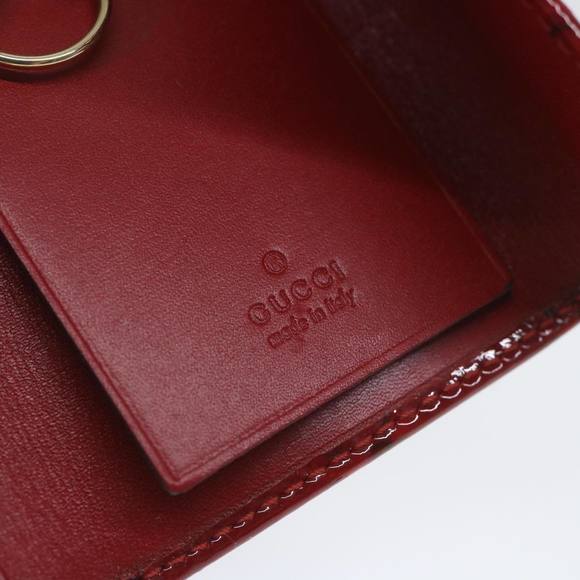 GUCCI GG Canvas Key Case Red 203551 Auth am5144 - Picture 13 of 16
